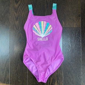NWOT Girls Cat & Jack One Piece Bathing Suit ☀️